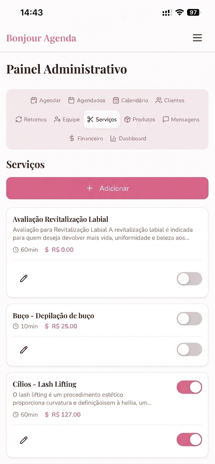 Gestão completa de serviços